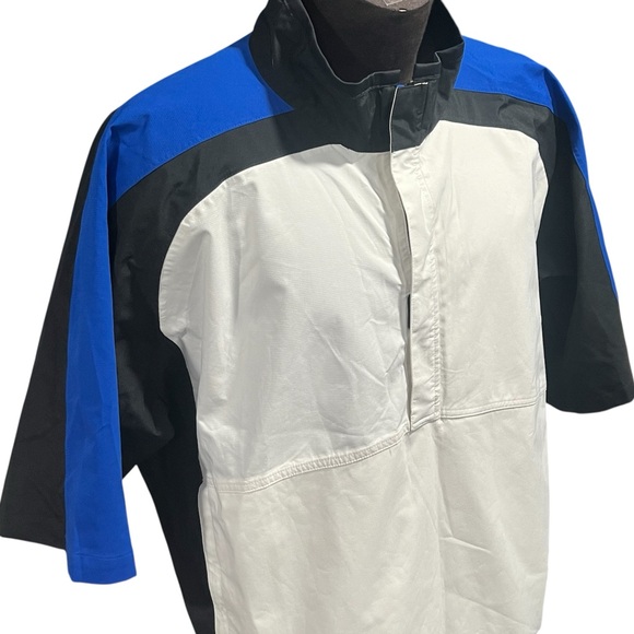 Men’s FootJoy DryJoys short sleeve 1/4 zip golf windbreaker XL - Picture 3 of 9
